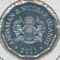 Andamán- és Nikobár-szigetek 2011. 2R Cu-Ni fantáziaveret T:PP
Andaman and Nicobar Islands 2011. 2 R...