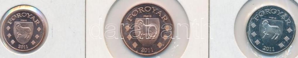 Feröer-szigetek 2011. 25O + 50O + 1K fantáziaveretek T:1
Faroe Islands 2011. 25 Oyru + 50 Oyru + 1 K...