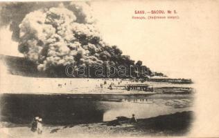 Baku, Bakou; Neftyanoye ozero / petroleum works (EK)