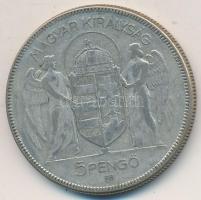 1930. 5P Ag "Horthy jobbra" T:3 Adamo P8