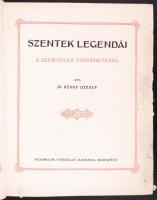 Dr. Révay József: Szentek legendái A Szentévek történetével. 17 színes műmelléklettel, Bp. 1933. Franklin-Társulat Kiadása. Kiadói egészbőr kötésben, ázás nyomaival, néhány lap hiányos