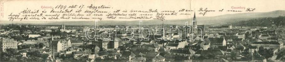 Kolozsvár panoramacard (fa)