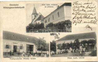 Kőszegszerdahely, Római katolikus templom, iskola és plébánia, Waltersdorf Mihály üzlete (Rb)