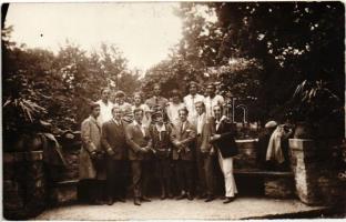 1926 Balatonfüred, park, csoportkép photo