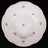 Zsolnay tányér készlet, matricás, jelzett, hibátlan, összesen:18 db