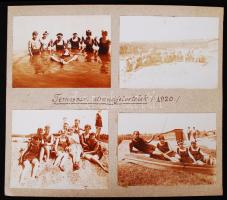 1920 Temesvári strandfelvételek 4 db fotó / Temesvar beach photos 11x8 cm