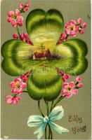 New Year, flower, clover litho (fl)