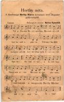 Horthy nóta / Hungarian propaganda sheet music (b)