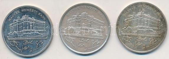 1992-1993. 200Ft Ag "MNB" (3x) T:1-,2,2-
Adamo F13