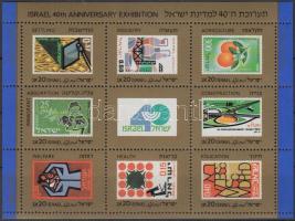 40 éves Izrael kiállítás blokk, 40th anniversary of Israel Exhibiton block