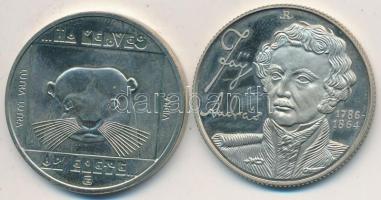 1985. 100Ft "Természetvédelem - vidra" + 1986. 100Ft "Fáy András" T:1,PP
Adamo E...