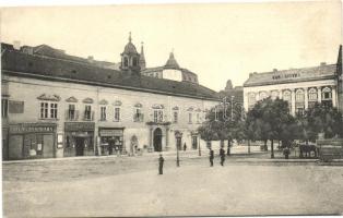 Budapest V. Piarista ház, Városház tér, Vasudvar, Mozgó, B. Ferenc üzlete, Kosár-Gyermek kocsi gyár, Barcza József kiadása