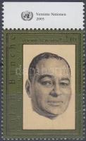 Birth centenary of Ralph Bunche margin stamp, 100 éve született Ralph Bunche ívszéli bélyeg