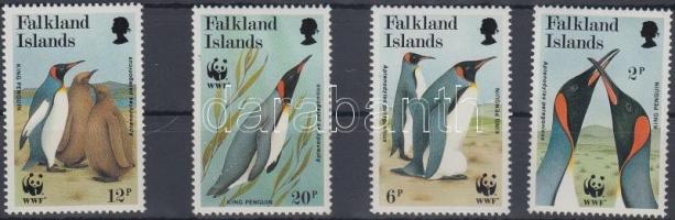 1991 WWF királypingvinek bélyegek egy sorból Mi 538-541