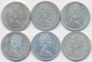 Kanada 1967. 10c Ag (6x) T:2,2-
Canada 1967. 10 Cents Ag (6x) C:XF,VF
Krause KM#67