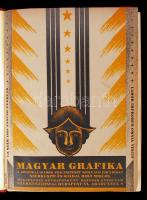 1925 A Magyar Grafika, a grafikai iparágak fejlesztését szolgáló folyóirat, szerkeszti és kiadja Bíró Miklós, VI. évfolyam, kötése sérült