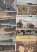50 db RÉGI külföldi városképes lap pár fotóval; angol, amerikai, egyiptomi, tunéziai,  mexikói, dél ...