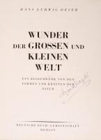 Oeser, Hans Ludwig: Wunder der großen und kleinen Welt. Ein Bildenwerk von den Formen und Kräften de...
