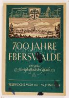 700 Jahre Eberswalde. die grüne Hochschulstadt der Mark. 1954. Kiadói papírkötés, a kötése foltos, egyébként jó állapotban.