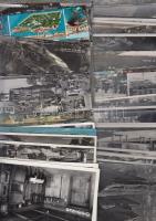 Kb. 150 db MODERN külföldi városképes lap sok fekete-fehér lappal; olasz / Approx 150 modern foreign...