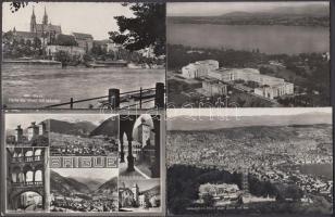 Kb. 250 db MODERN főleg fekete-fehér külföldi városképes lap; svájci / Approx 250 modern mostly black and white foreign town-view postcards; Swiss