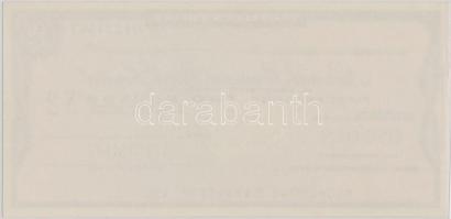 Nagy-Britannia DN "Nemzeti Tartományi Bank" 2Ł "SPECIMEN" utazási csekk T:I
Grea...