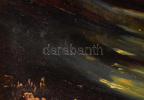 Olvashatatlan jelzéssel: Vitorlás. Olaj, farost, keretben 24×19 cm