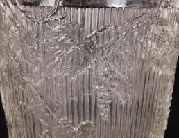 Üveg szőlőmosó pohár, d:12 cm, m:12 cm