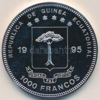 Egyenlítői Guinea 1995. 1000Fr Cu-Ni multicolor "Basel Tauber 50 éves" T:PP Equatorial Guinea 1995. 1000 Francs Cu-Ni multicolor "150 Anniversary of Basel Tauber" C:PP