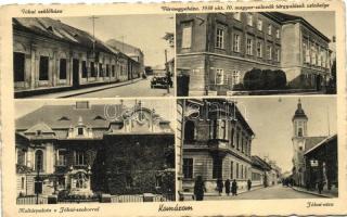 Komárom, Jókai szülőház és utca, Vármegyeház, Kultúrpalota, Komárno, street, county hall, cultural palace