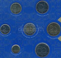2000. 1Ft-100Ft 7klf db + 200Ft "Magyarország pénzérméi sorozat - Millenium" dísztokban T:...