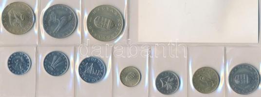 1996. 10Ft-100Ft 10db klf érmés forgalmi sor fóliatokban T:1