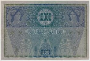 1918. 10.000K csak német nyelvű, piros "Deutschösterreich" felülnyomással T:III