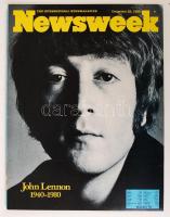 1980 A Newsweek magazin, a Beatlesszel, John Lennon halálával foglalkozó külföldi újság / 1980 The Newsweek newspaper about John Lennon's death