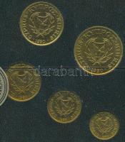 Ciprus 1990. 1c-20c (5xklf) forgalmi sor dísztokban T:BU
Cyprus 1990. 1 Cent - 20 Cents (5xdiff) coi...