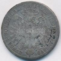 Ausztria 1879 1Fl Ag "Ferenc József" T:3 Austria 1879 1 Florin Ag "Franz Joseph" C:F