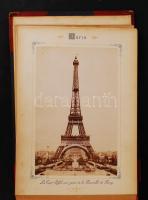 cca 1880-1890 Paris et ses Environs, 24 képet tartalmazó díszes album megviselt állapotban, 19x12 cm...