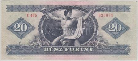 1980. 20Ft (2x) sorszámkövetők T:I