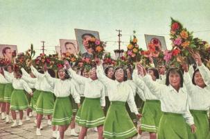 Chinese communist parade, propaganda