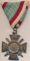 1941. "Tűzkereszt I. fokozata" kitüntetés mellszalaggal T:2- Hungary 1941. "Hungarian Fire Cross 1st class" decoration with ribbon C:VF