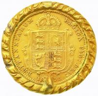 Nagy Britannia 1892. 1/2 Sovereign Au "Viktória" (5.11g/0.917) 18 karátos arany kerettel T...