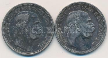 1915. 1K Ag "Ferenc József" (2x) T:2-
Adamo K5.1