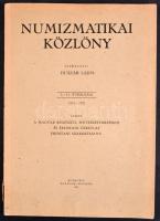 Numizmatikai Közlöny L-LI. évfolyam, 1951-1952. Budapest 1952.