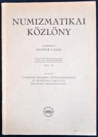 Numizmatikai Közlöny LIV-LV. évfolyam, 1955-1956. Budapest 1956.