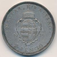 1935. 2P Ag "Pázmány" T:2 Adamo P7.1