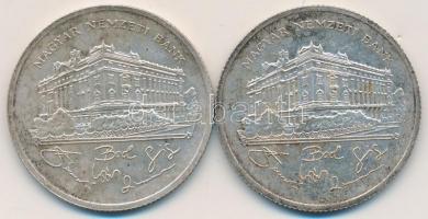 1992. 200Ft Ag "MNB" (2x) T:2-
Adamo F13