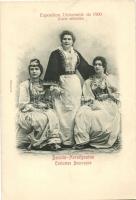 Bosznia-Hercegovina, folklór (vágott), Exposition Universelle de 1900, Costumes Bosniaque / Bosnia Herzegovina, folklore (cut)