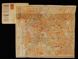 cca 1920 Roma útikalauz számos térkép melléklettel / Grieben: Roma and area tourist guide with many ...