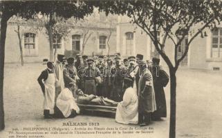 Plovdiv, Philippopovi; wounded Bulgarian soldier, Ambulance Francaise de la Societé de Secours