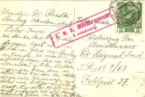 Jewish men, hand-painted art postcard, Judaica